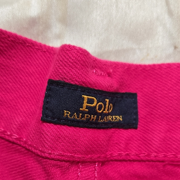 Polo Ralph Lauren Womens Hot Pink The Crosby Relaxed Denim Jeans Shorts Sz 30 - Picture 6 of 10
